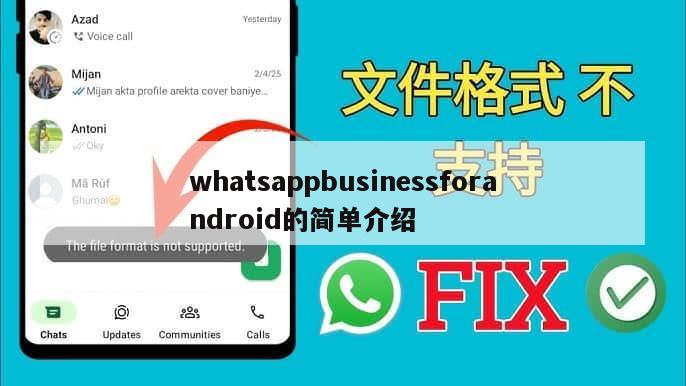 whatsappbusinessforandroid的简单介绍